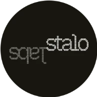 Black pixelated wordmark