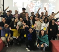 Group photo of people posing